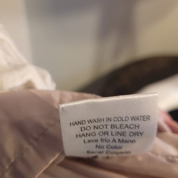 Tea Rose Embroidered Skater Dress L Fit Flare Mesh Layered Neutral Coquette - Picture 9 of 9